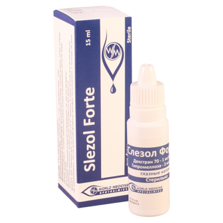 სლეზოლ ფორტე წვეთები თვალის 15მლ ფლაკონი #1 0 Slezol forte eye dr 15ml #1