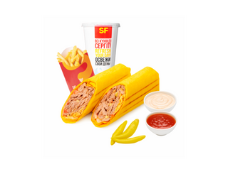 Комбо Шаурма сырная 2-ная порция ассорти