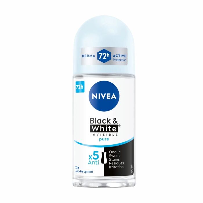 Nivea Deo Roll On 50ml Black & White Invisible Fresh