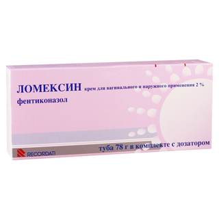 ლომექსინი კრემი ვაგინალური 2% 78გრ ტუბი #1 0 Lomexin cream vagin 2% 78gr #1