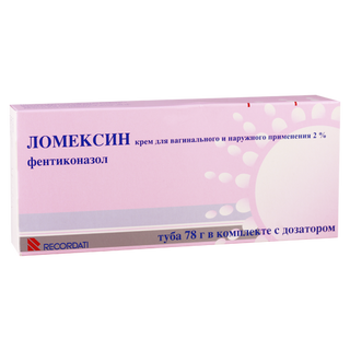ლომექსინი კრემი ვაგინალური 2% 78გრ ტუბი #1 0 Lomexin cream vagin 2% 78gr #1