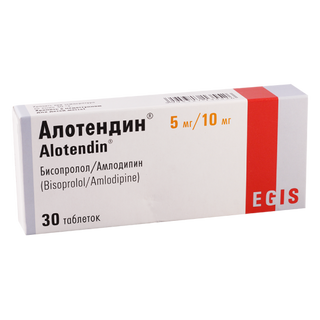 ალოტენდინი ტაბლეტი  5მგ+10მგ #30 0 Alotendin tab 5mg+10mg #30