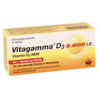 ვიტაგამა დ3 ტაბლეტი  5600სე #50 0 Vitagamma D-3 tab 5600 IE #50