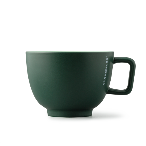 Kubek ceramiczny Latte ciemnozielony 16oz