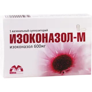 იზოკონაზოლი-M სანთელი ვაგინალური 600მგ #1 0 Izoconazol-M supp vagin 600mg #1