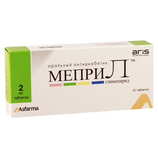 მეპრილი ტაბლეტი 2მგ #30 0 Mepril tab 2mg #30