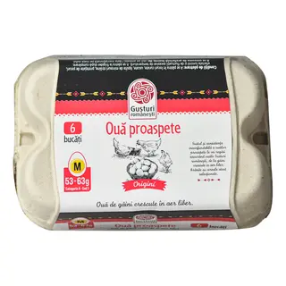Gusturi romanesti, Oua cod 1 marime M, 6 bucati (ID 9542)