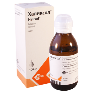 ჰალიქსოლი სიროფი 15მგ/5მლ 100მლ ფლაკონი #1 0 Halixol syrup 15mg/5ml 100ml #1