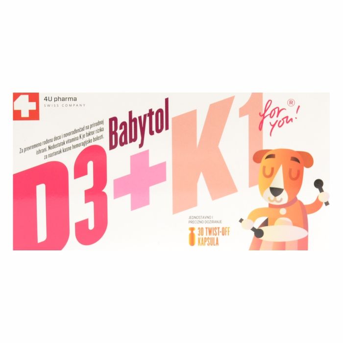 BABYTOL D3+K1 TWIST-OFF kaps. a'30