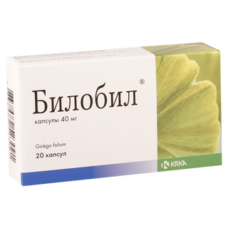 ბილობილი კაფსულა 40მგ #20 0 Bilobil caps 40mg #20