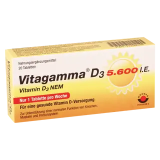 ვიტაგამა დ3 ტაბლეტი  5600სე #20 0 Vitagamma D-3 tab 5600 IE #20