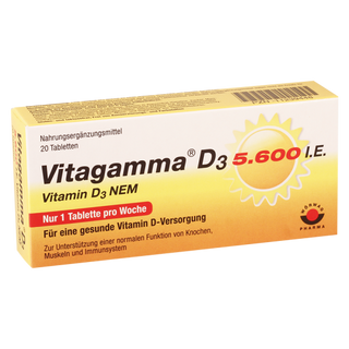 ვიტაგამა დ3 ტაბლეტი  5600სე #20 0 Vitagamma D-3 tab 5600 IE #20