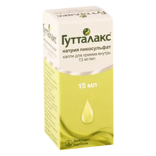 გუტალაქსი წვეთები ორალური 7.5მგ/1მლ 15მლ ფლაკონი #1 0 Gutalax dr 7.5mg/ml 15ml #1