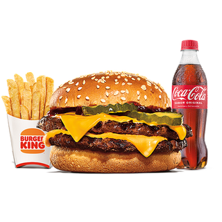 Menu Double Cheeseburger BBQ