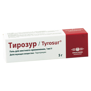 თიროსური გელი 5გრ ტუბი #1 0 Tyrosur gel 5g #1