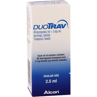 დუოტრავი წვეთები თვალის 2.5მლ ფლაკონი #1 0 Duotravi eye drops 2.5ml #1