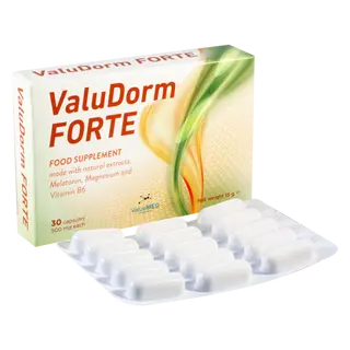 ვალუდორმი ფორტე კაფსულა #30 0 Valudorm forte 3mg caps #30