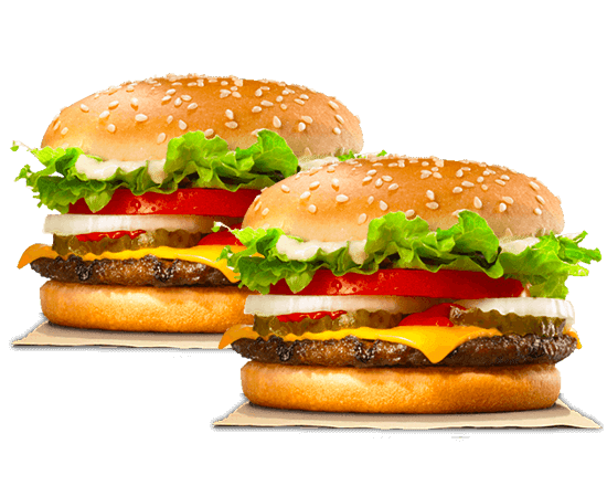 2 Sanduíches Whopper Jr.® - 50% OFF