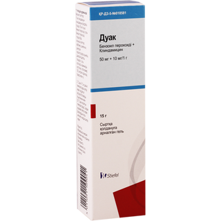 დუაკი გელი 10მგ+50მგ/1გრ 15გრ ტუბი #1 0 Duac gel 15g #1
