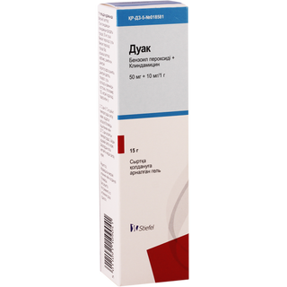 დუაკი გელი 10მგ+50მგ/1გრ 15გრ ტუბი #1 0 Duac gel 15g #1