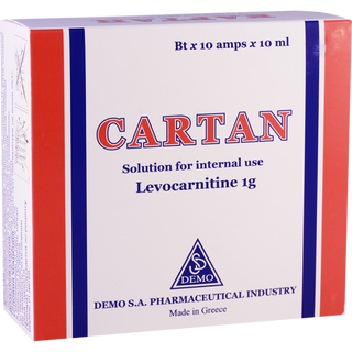 კარტანი ხსნარი ორალური 100მგ/1მლ 10მლ ფლაკონი #10 0 Cartan oral solution 100mg/1ml 10ml #10