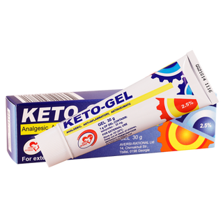 კეტო-გელი გელი 2.5% 30გრ ტუბი #1 0 Keto-gel 2.5% 30gr #1
