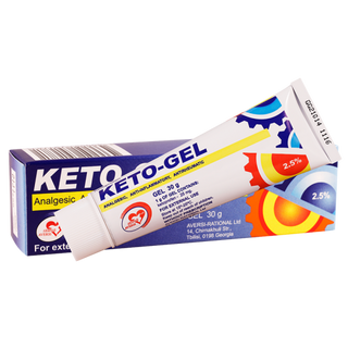 კეტო-გელი გელი 2.5% 30გრ ტუბი #1 0 Keto-gel 2.5% 30gr #1